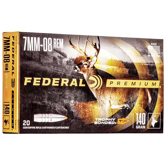 FED 7MM-08 140GR TROPHY BONDED TIP VITAL SHOCK - Sale